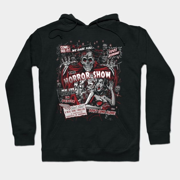 Horror movie Monsters spook show Hoodie by monstermangraphic